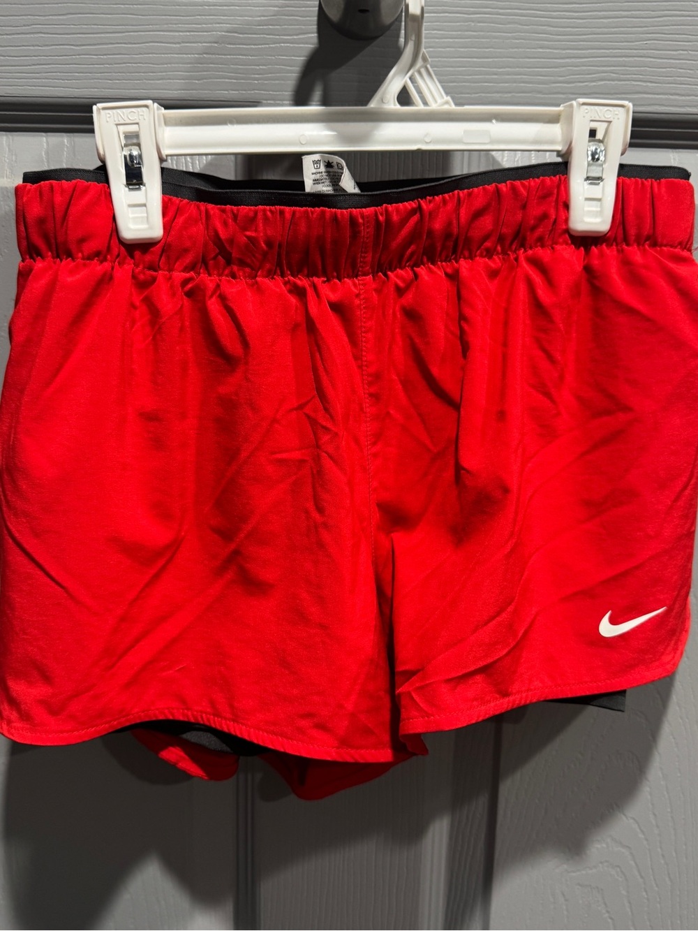 Nike Women's Red Dri-Fit Athletic Shorts - S